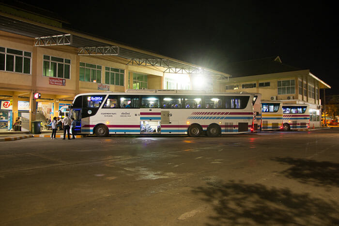 Bus Ayutthaya to Chiang Mai